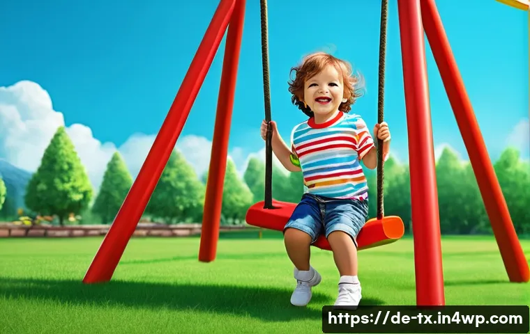 내면의 지혜를 통한 성공적인 커뮤니케이션 - **A child playing in a park:** "A sunny afternoon in a park. A happy 4-year-old child, wearing a col...